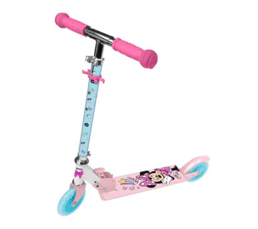 Romobil Minnie Mouse s dva kotača rozo plavi