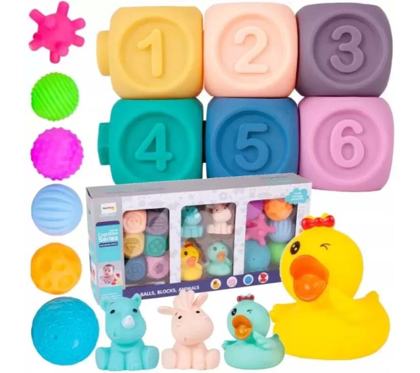 Set senzornih igračaka loptice, kocke, životinje