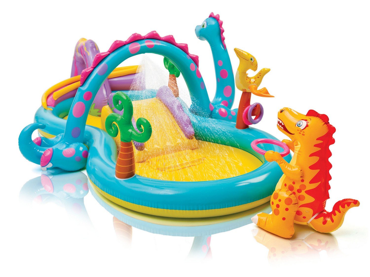 INTEX 57135 dječje igralište na napuhavanje – Dinosauri, 333 × 229 × 112 cm