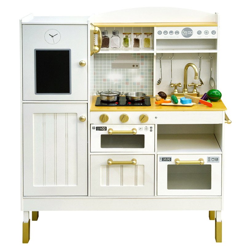 Velika drvena kuhinja za djecu KiddyKitchen s priborom