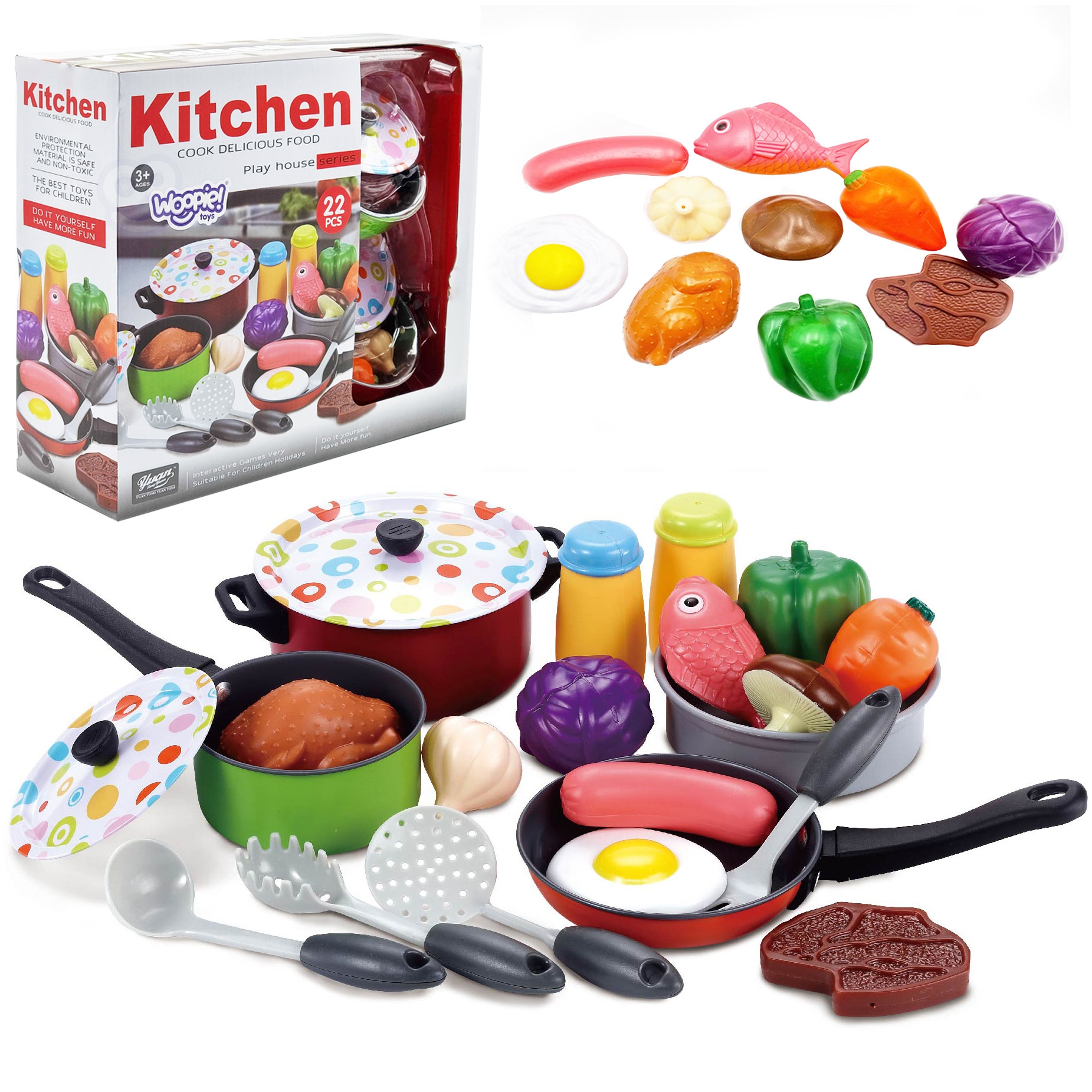 WOOPIE XXL Set kuhinjskog posuđa 22 kom.