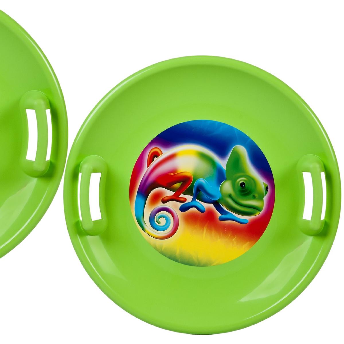 Zeleni tanjur za sanjkanje UFO, veličina M