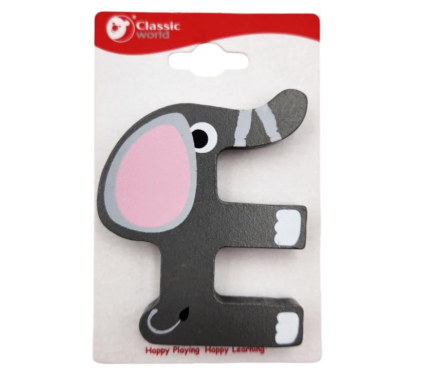 Classiy World drveno slovo " E "