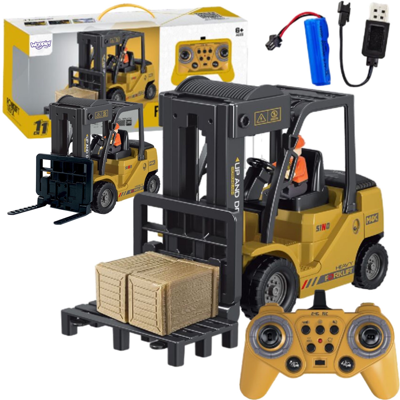 WOOPIE viličar 2u1 na daljinsko upravljanje 1:24