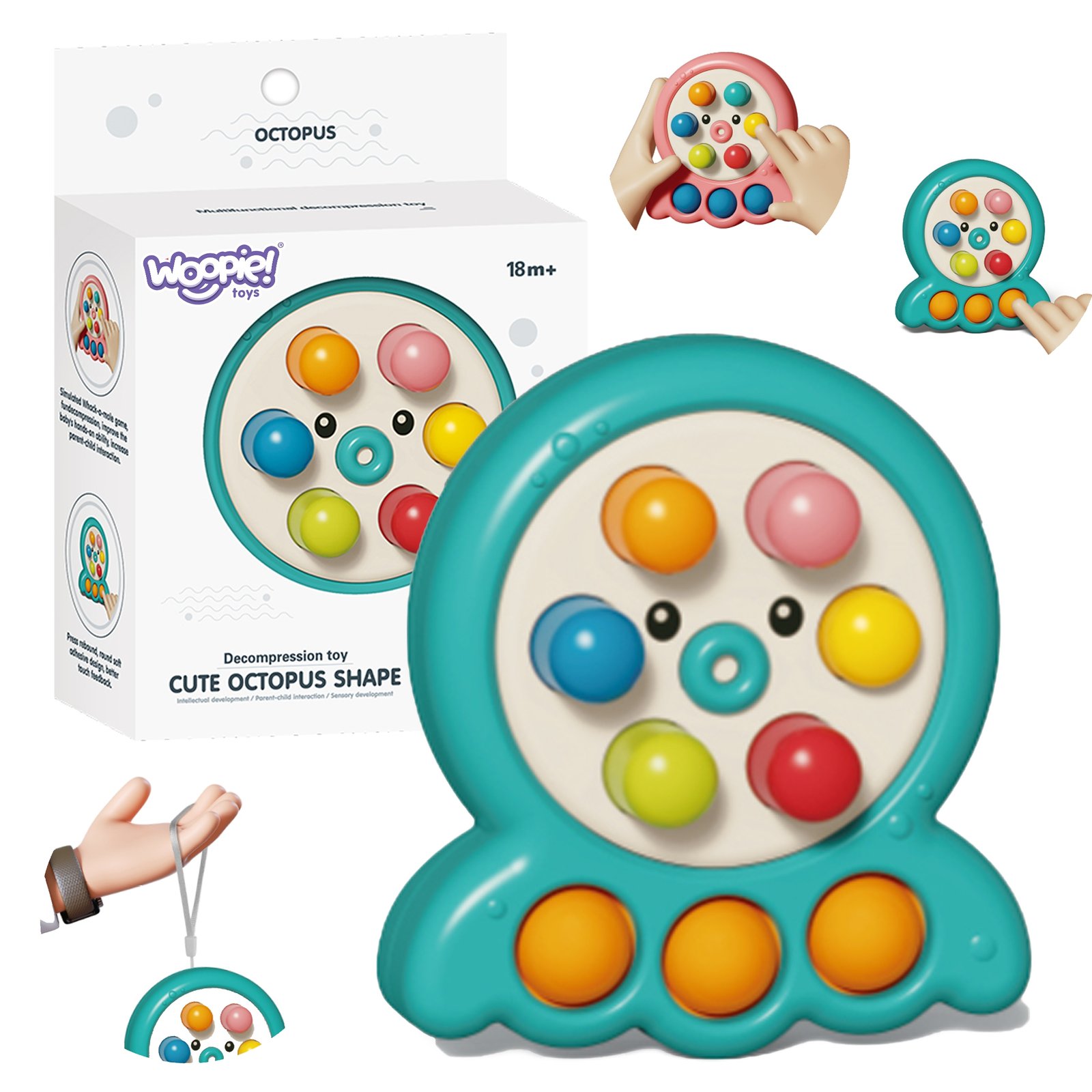 Woopie igra spretnosti udaranja 2 u 1 , zelena