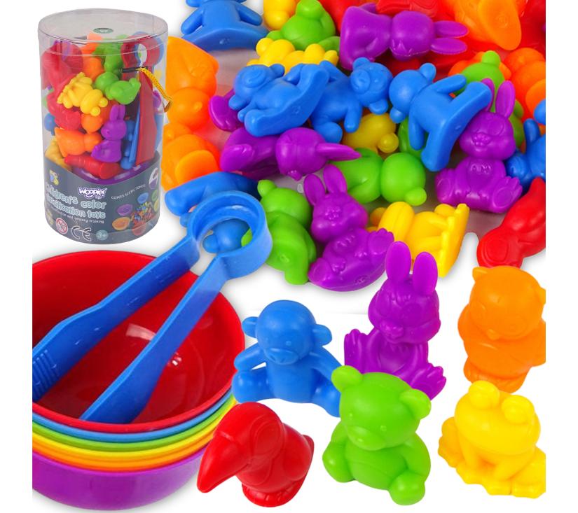 Woopie edukativna igra: sorter boja životinja, 44 el.