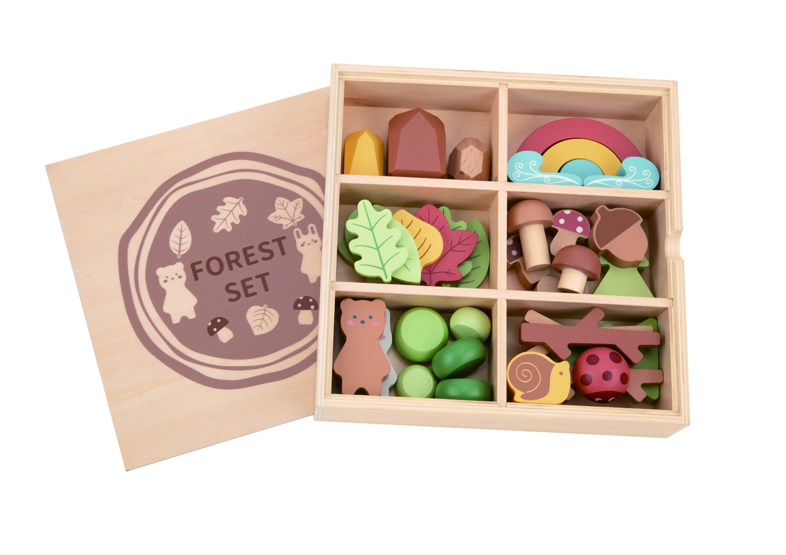 Tooky Toy šumske slagalice: Kocke i figurice