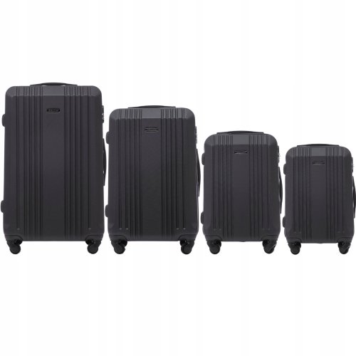 Wings set od četiri kofera Kestrel crni