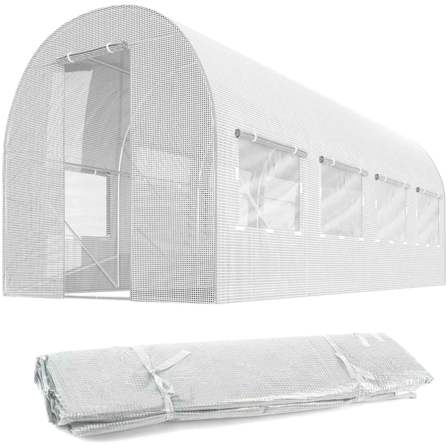 Folija za vrtni tunel 2x4,5m (9m2) bijela plonos