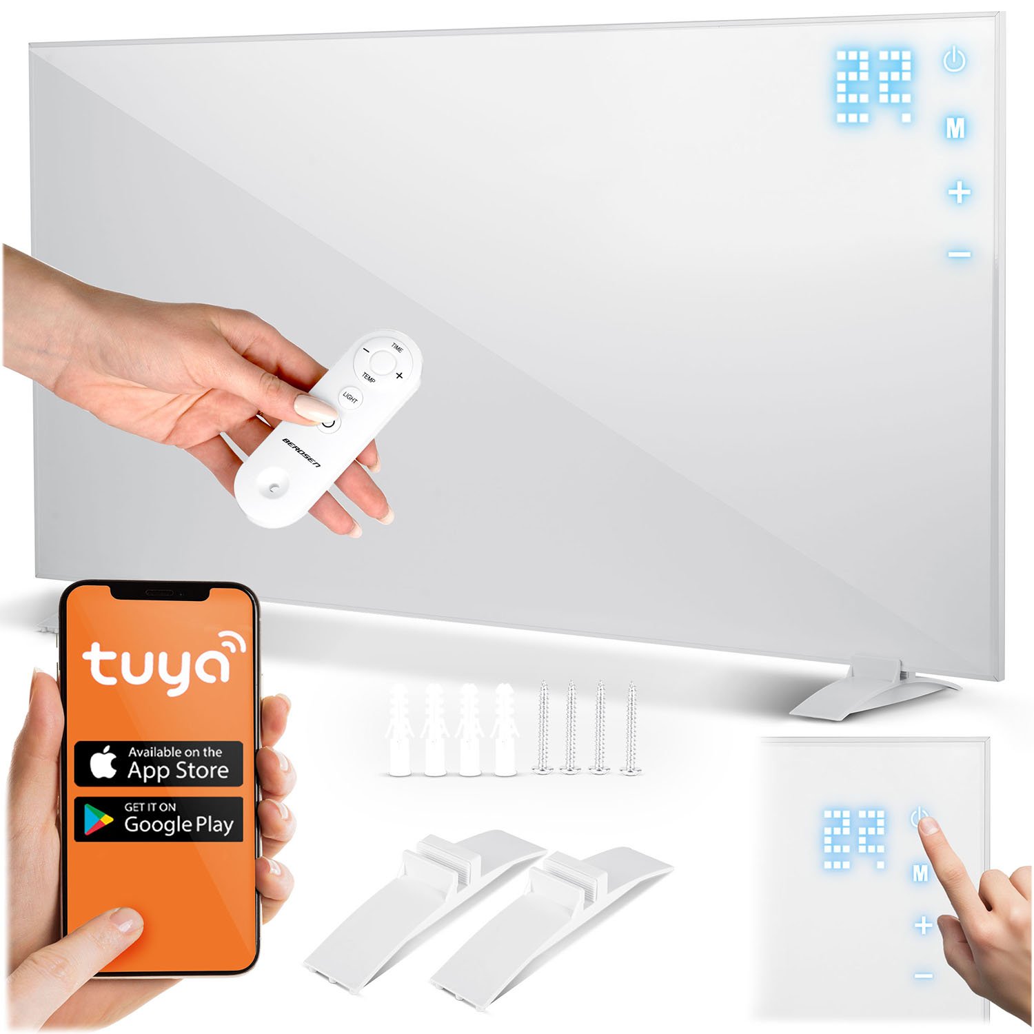 Infracrveni grijač 720W Berdsen BD-983 WiFi aplikacija za daljinsko upravljanje