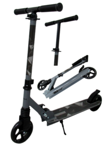 Dječji veliki romobil H10 crni sklopivi kotači 145 mm