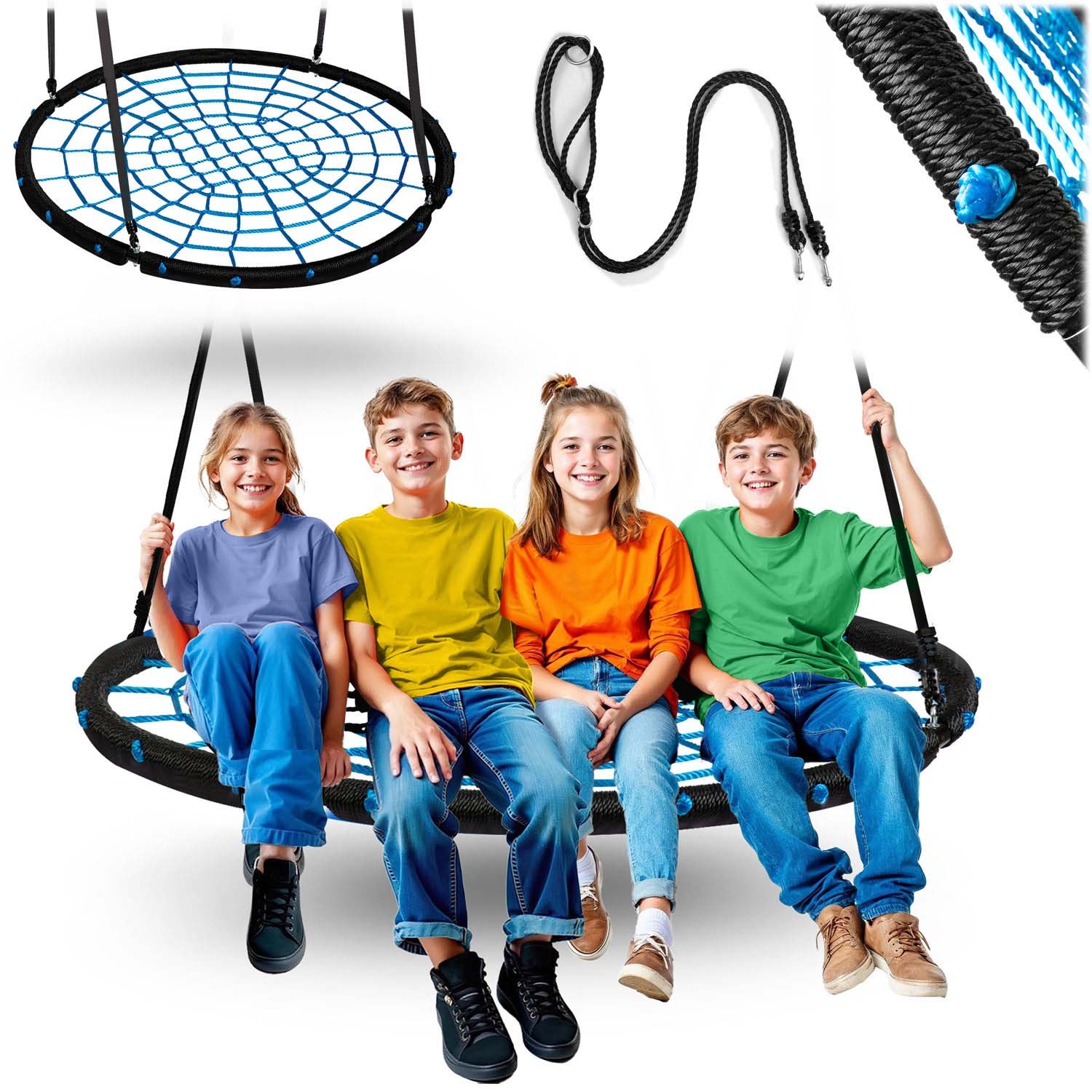 Neo-sport ns-104 ljuljačka rodino gnijezdo, 120 cm, plava