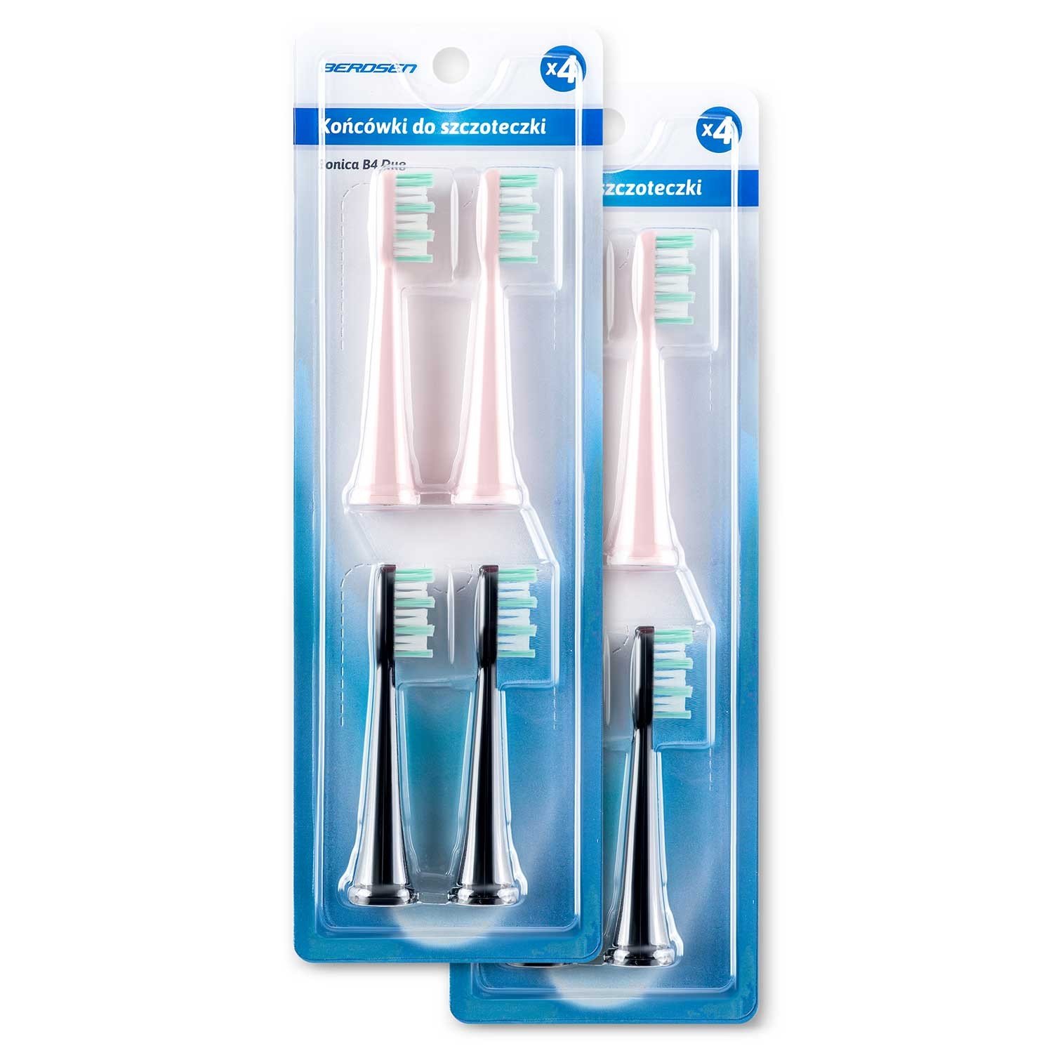 Berdsen DUO glave za sonične četkice za zube, 8 komada