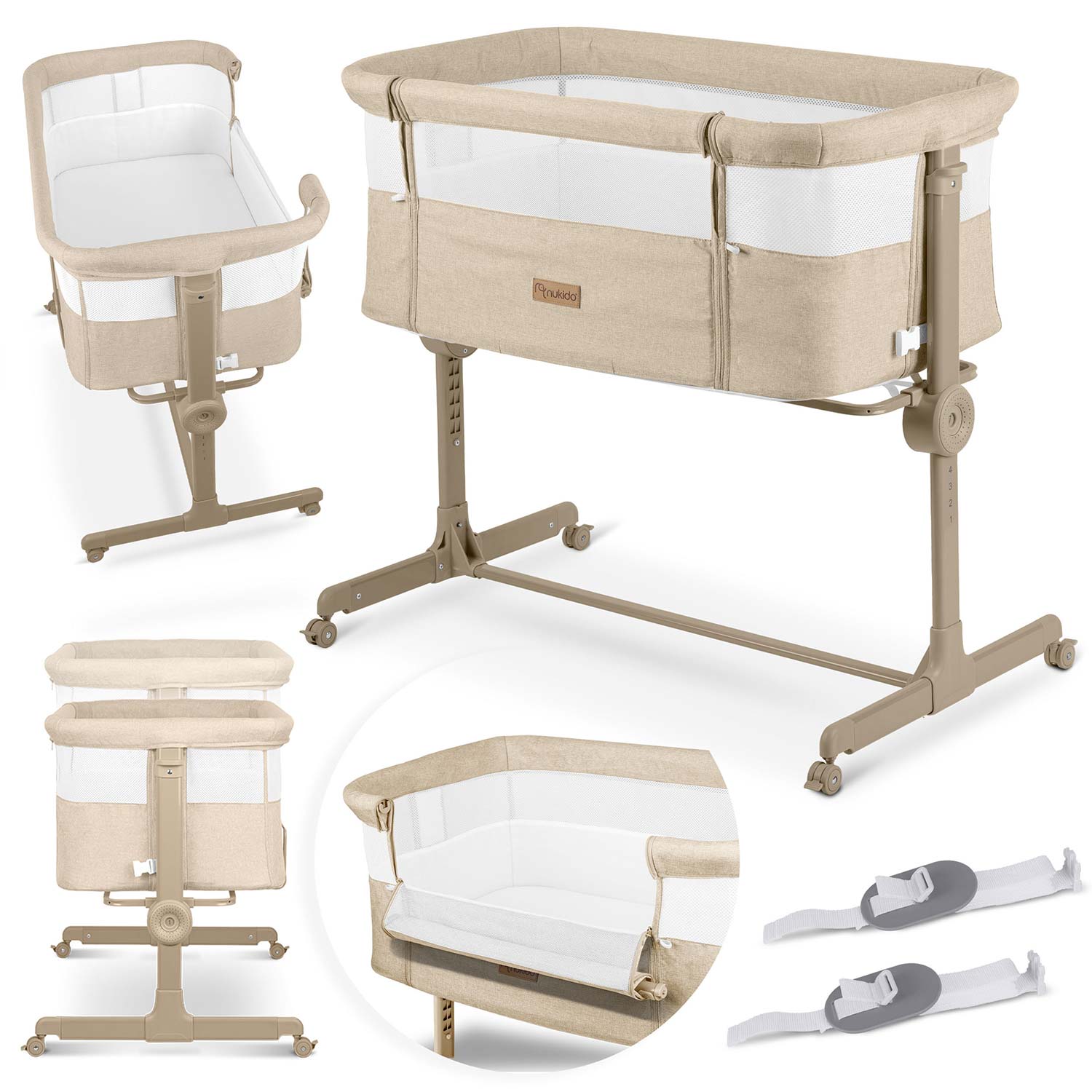 Nukido pomoćni krevetić NK-243 bež