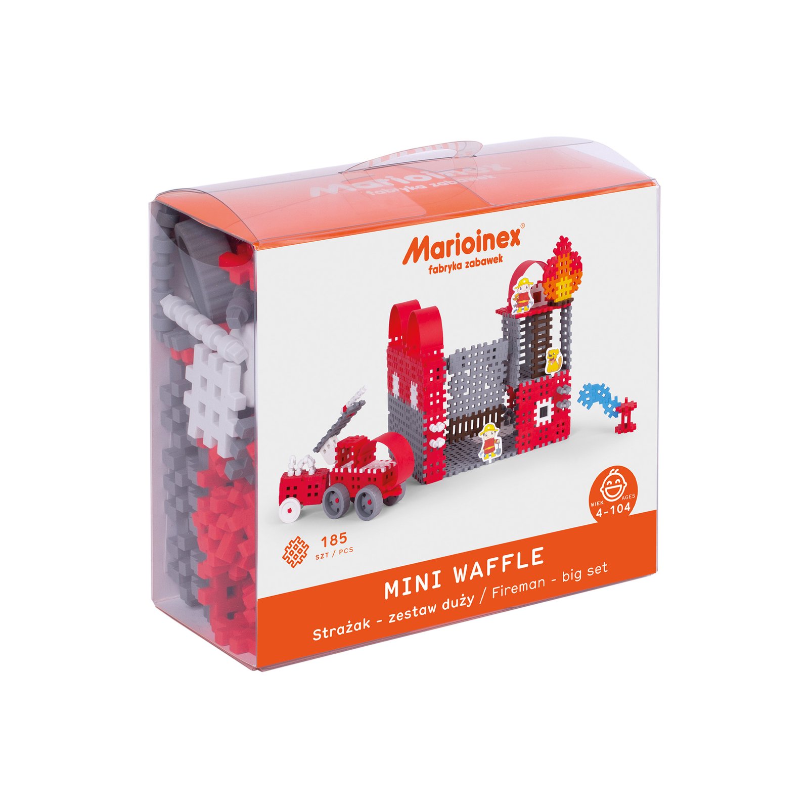 Marioinex set Waffle kockica vatrogasac 185kom.