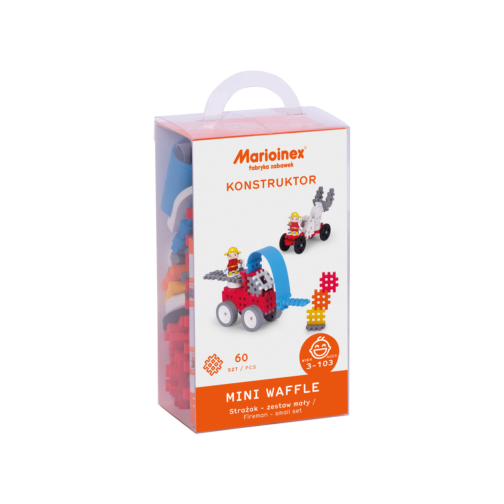 Marioinex set Waffle kockica vatrogasac 60kom.