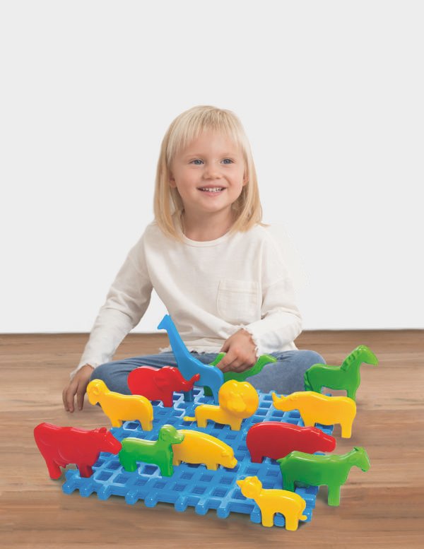 Marioinex set Waffle kockica mali ZOO 14kom.