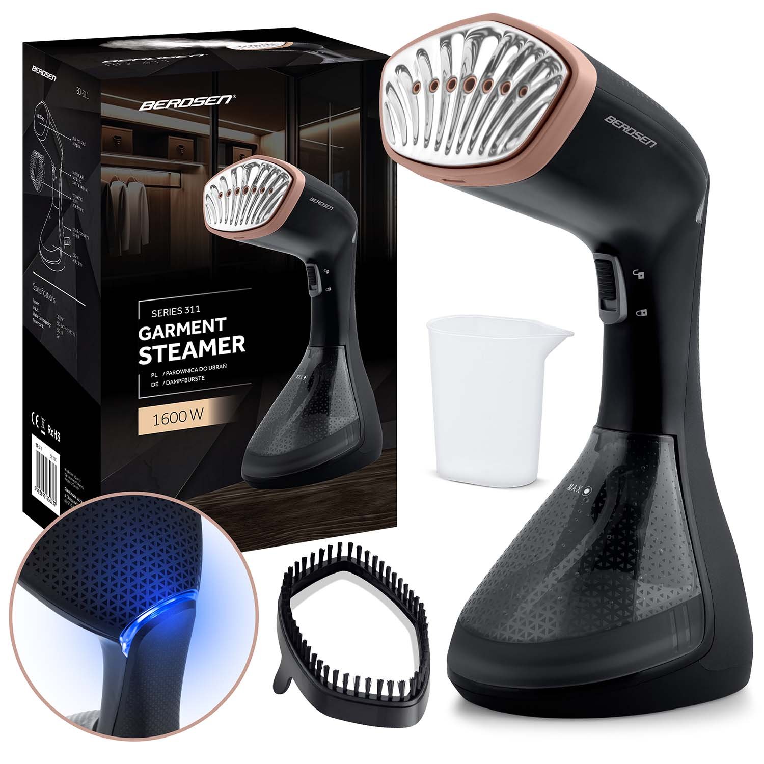 Berdsen parna pegla za odjeću snage 1600 W