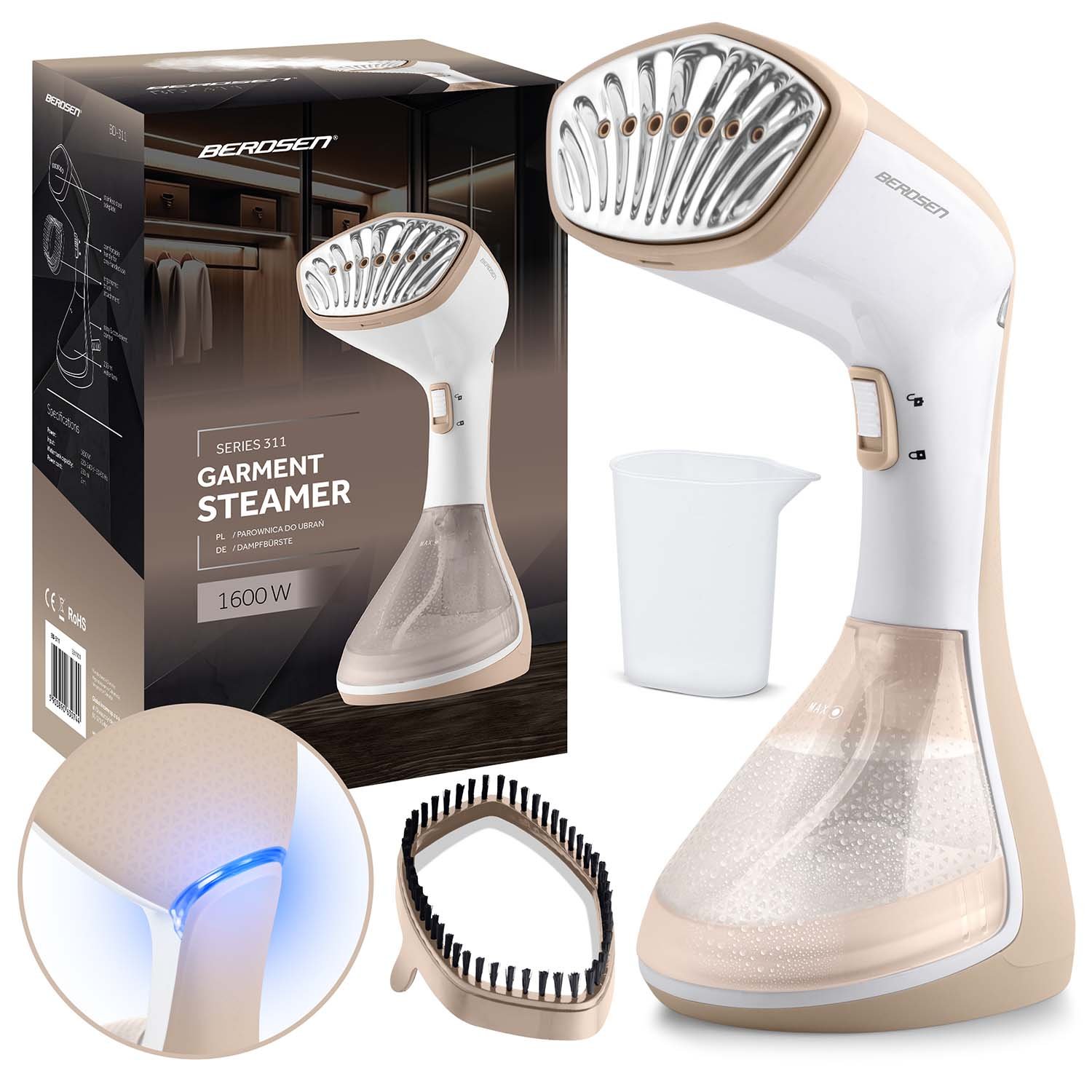 Berdsen parna pegla za odjeću snage 1600 W