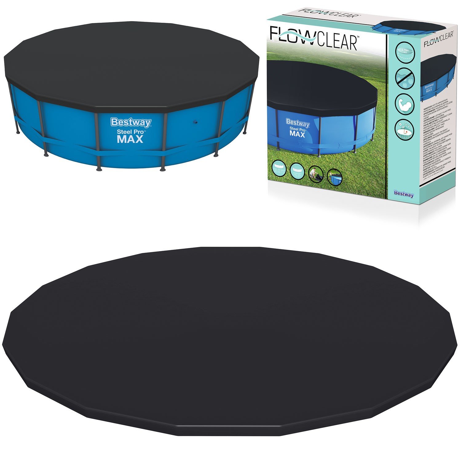 Navlaka za bazen s okvirom Bestway 58038 od 457 cm