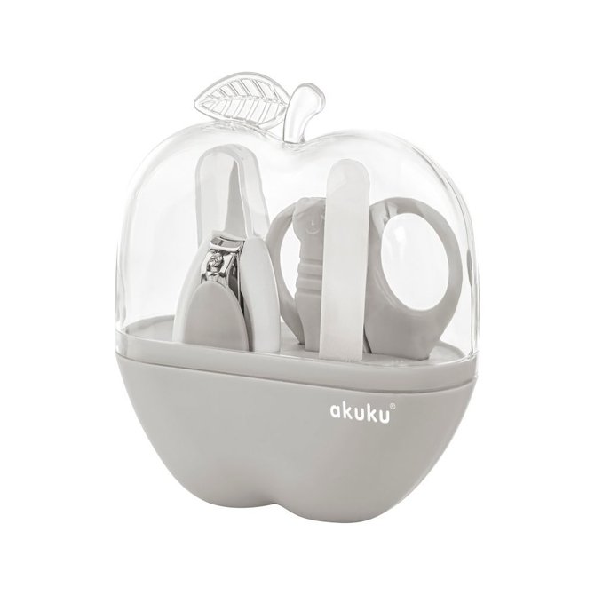 Set za njegu bebe siva - torbica jabuka