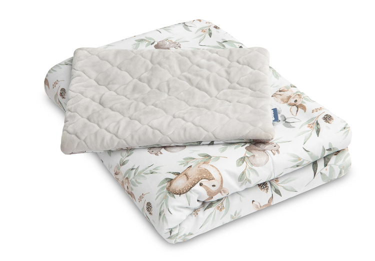 Komplet za krevetić jeleni - jastuk i poplun