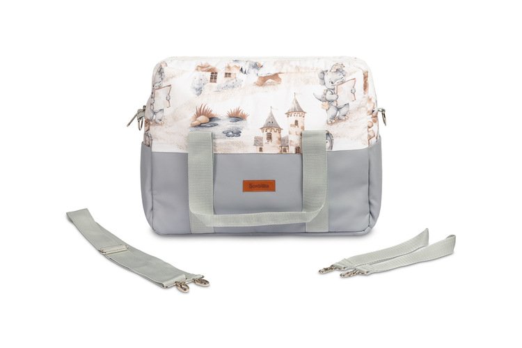 Torba za kolica od eko-kože s uzorkom zmajeva