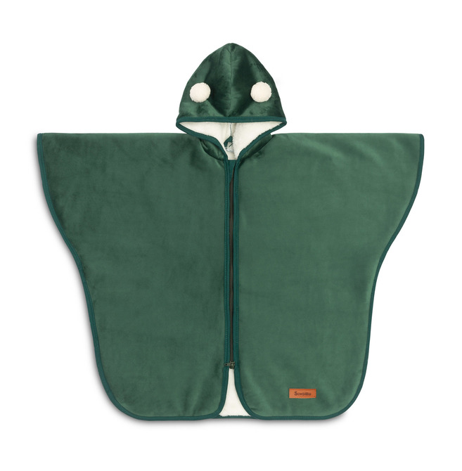 Plišani pončo za auto, zeleni