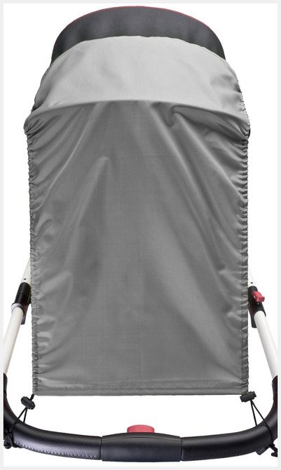 Suncobran za kolica sivi