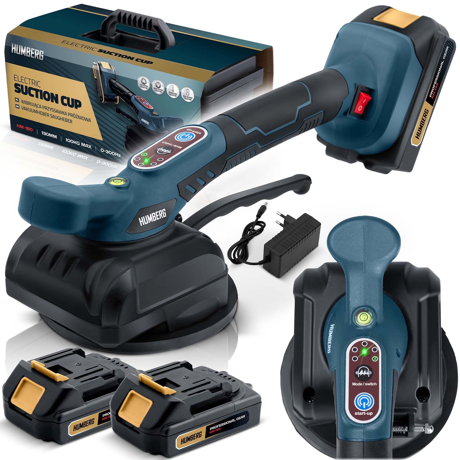 Humberg vibrirajuća vakuumska čašica za pločice s 5 razina i nosivošću od 100 kg