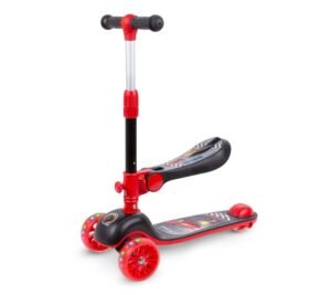 Dječji romobil na 3 kotača sa sjedalom Rimba crveno-crni