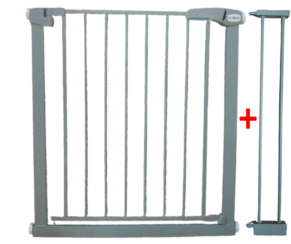 Zaštitna ograda za djecu S1 siva 79-94 cm