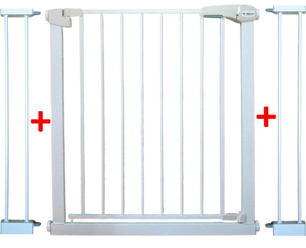 Zaštitna ograda za djecu S2 bijela 79-105 cm