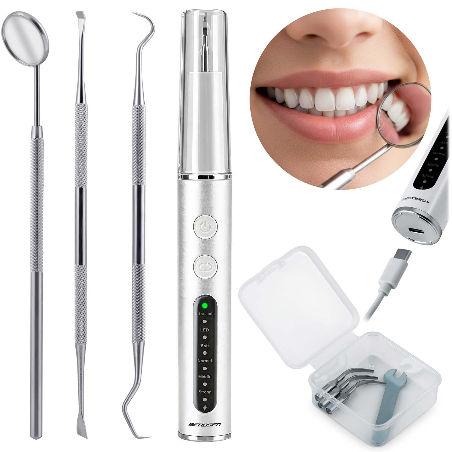 Ultrazvučni zubni skaler s četiri načina rada za uklanjanje kamenca