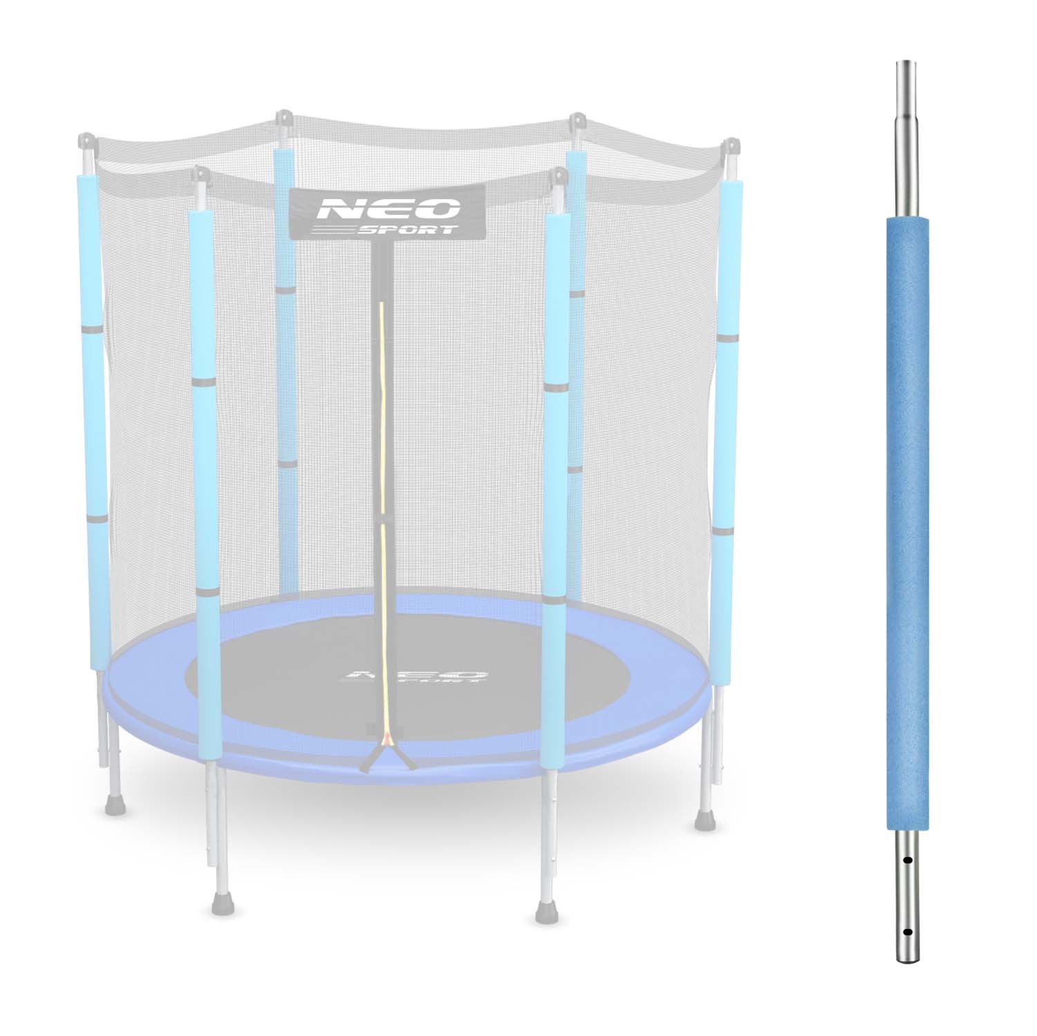 Donji stup za trampolinu s vanjskom mrežom, 4,5 ft, plavi, Neo-Sport