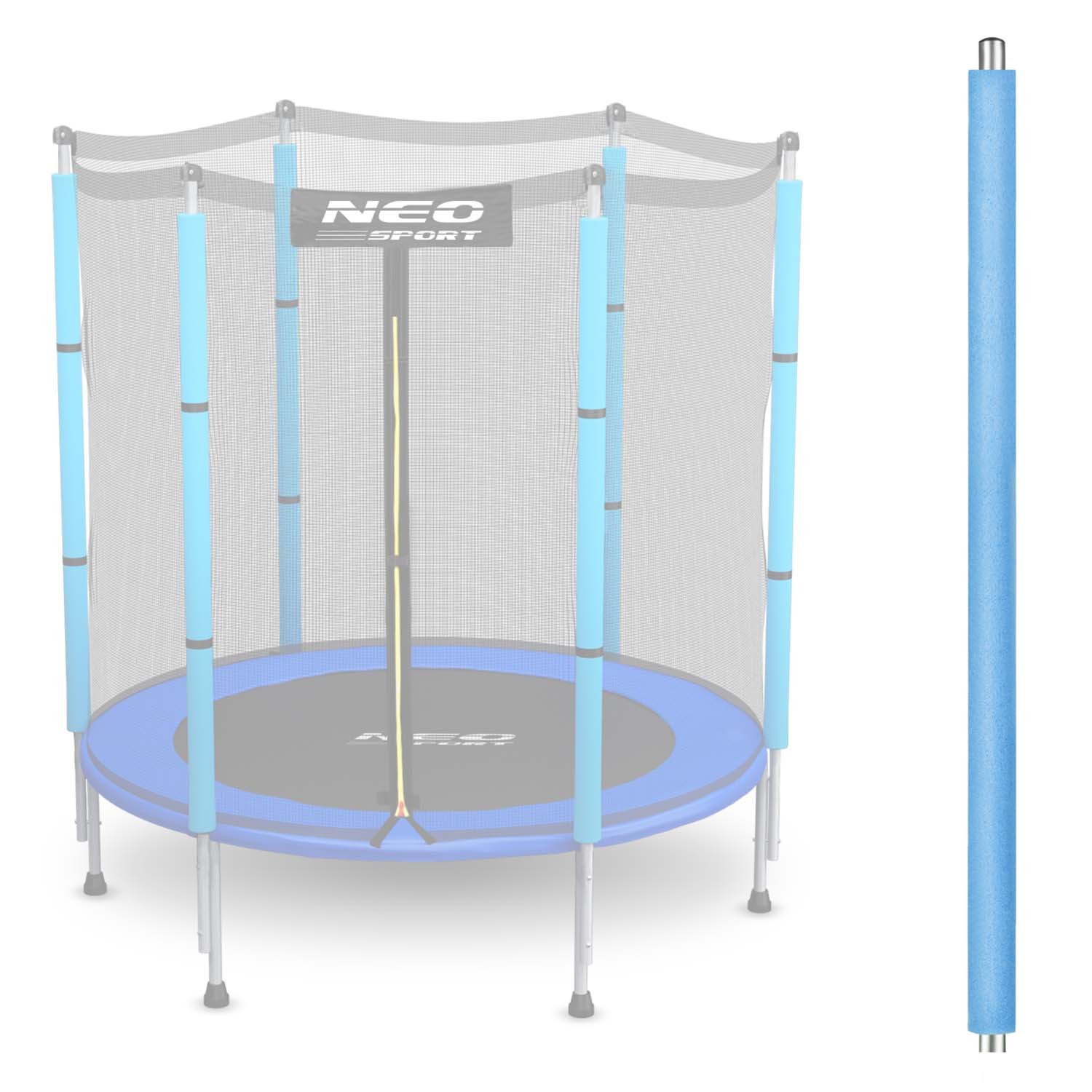 Neo-Sport gornji stup za trampolin 4,5 ft – plavi, za vanjsku mrežu