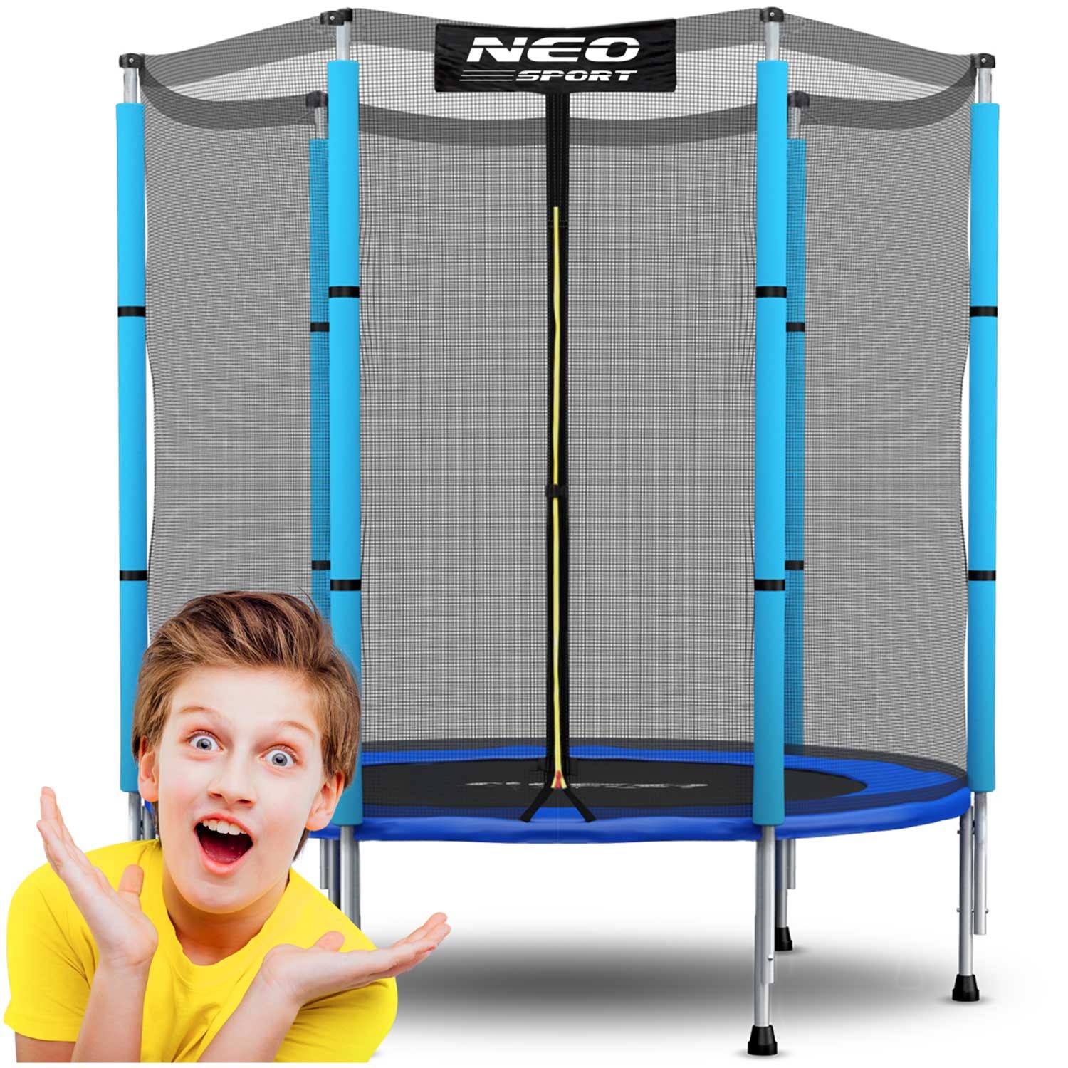 Neo-Sport dječji vrtni trampolin 140 cm (4,5 ft), plavi