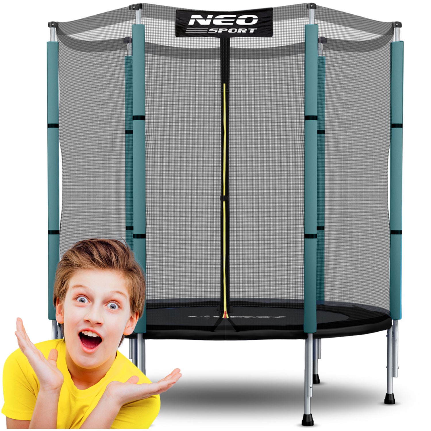 Neo-Sport dječji vrtni trampolin 140 cm (4,5 ft) tirkizni