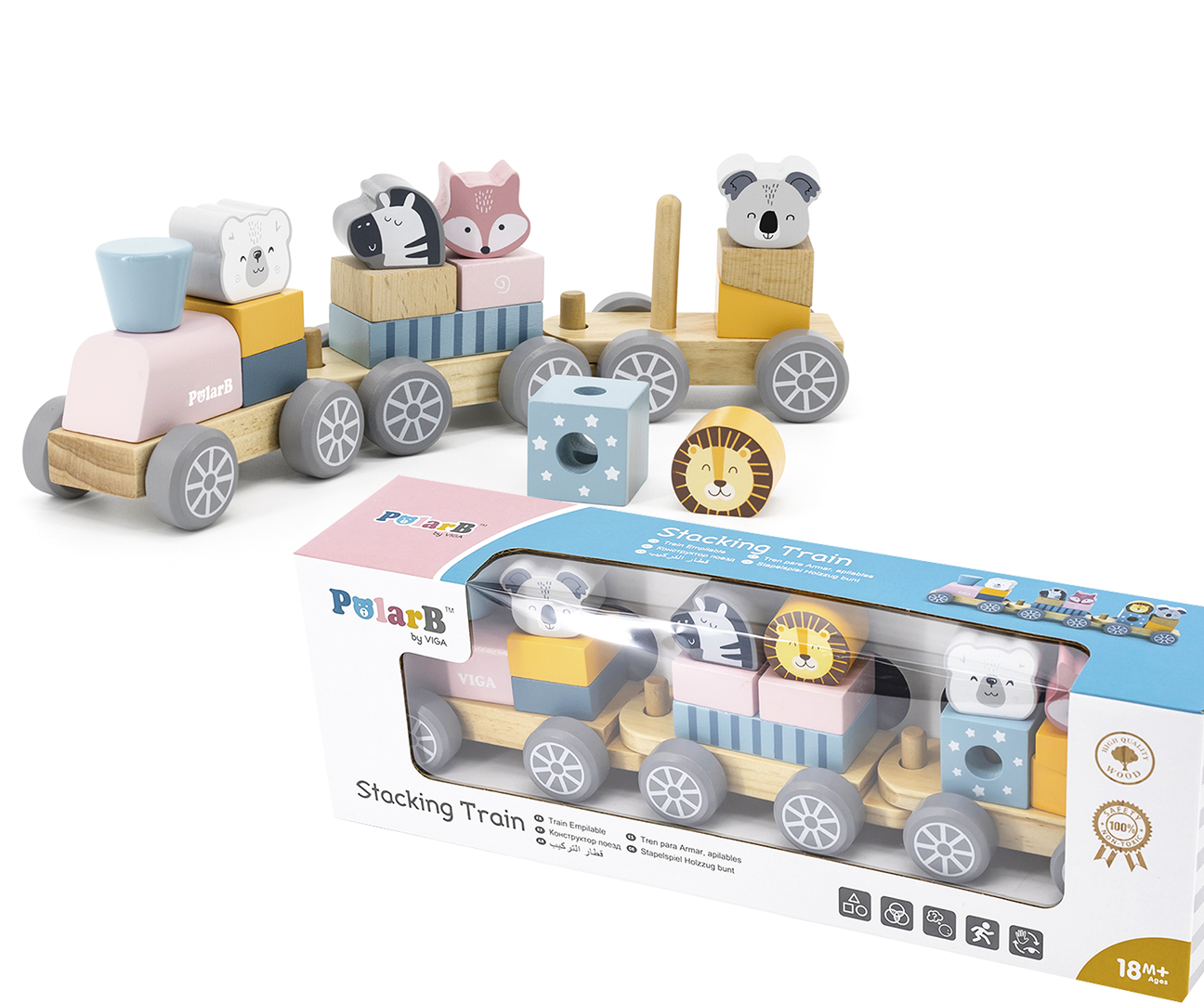 Viga PolarB drveni vlakić za slaganje