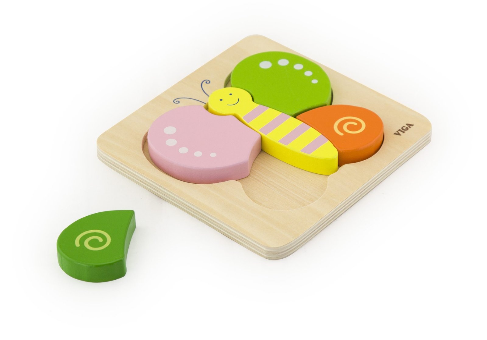 Viga drvena slagalica 50170 - šareni leptir