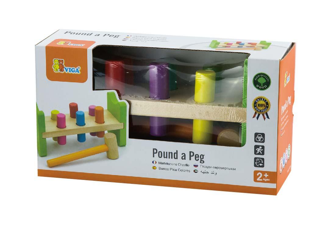 Viga drvena igračka 50827 Udari klin čekićem