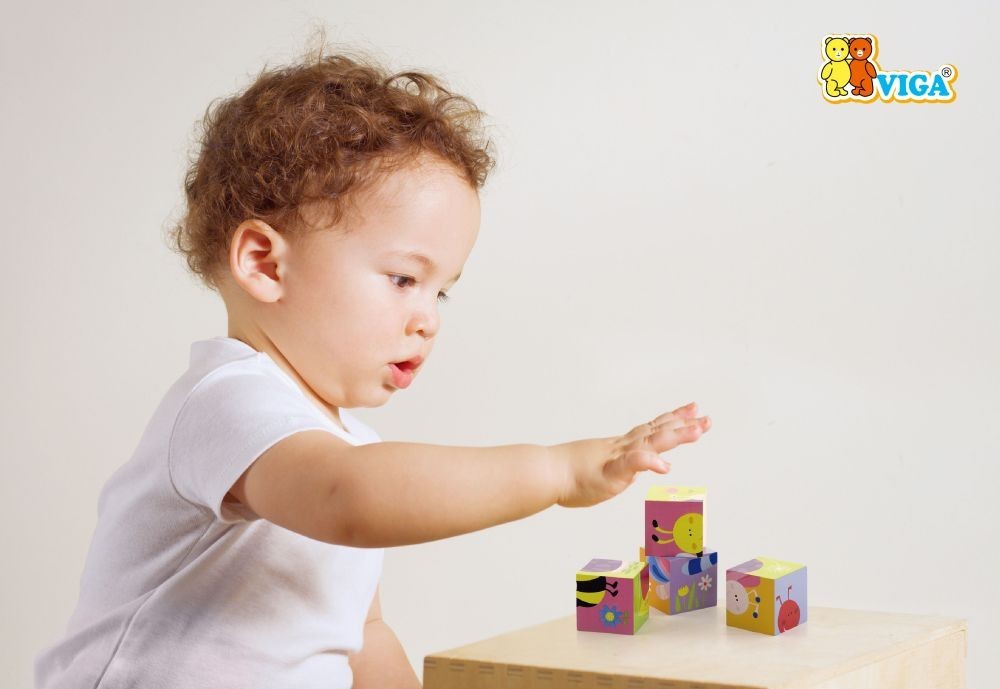 Viga kockasta slagalica 50835 domaće životinje - 4 kom