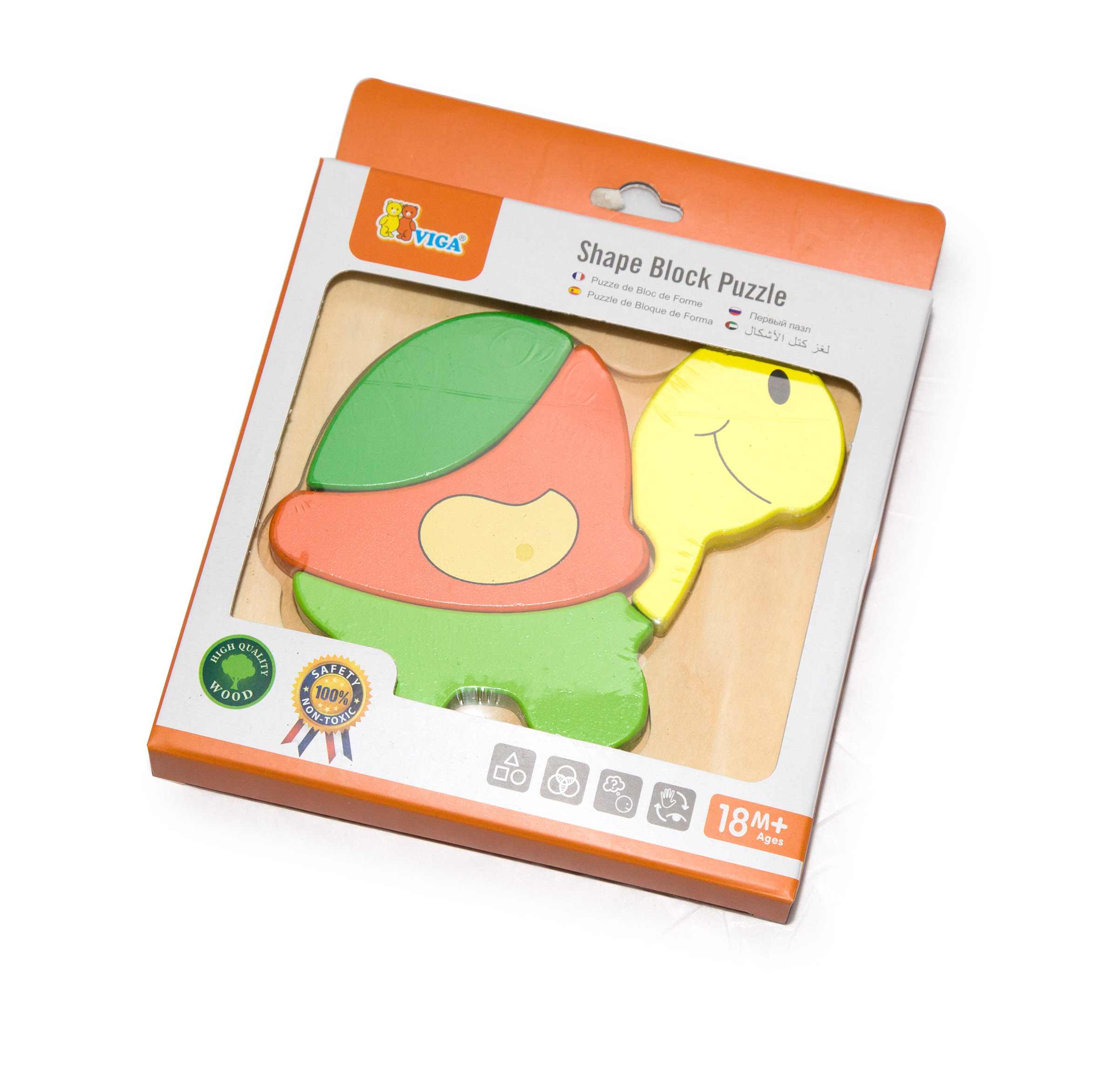 Viga drvene puzzle kornjača