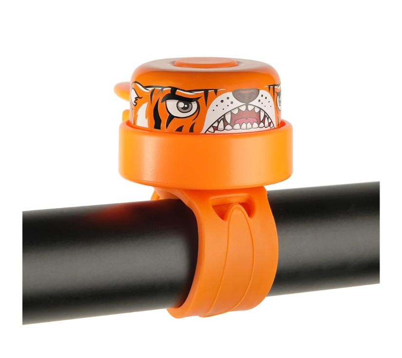 CrazySafety zvono za bicikl tigar narančasto